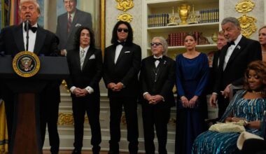 Trump awards medals to the Kennedy Center honorees including Sylvester Stallone, George Strait and more