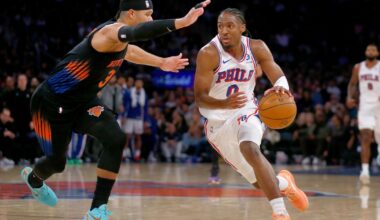 Maxey, Edgecombe help 76ers hand Knicks their second home loss of the season