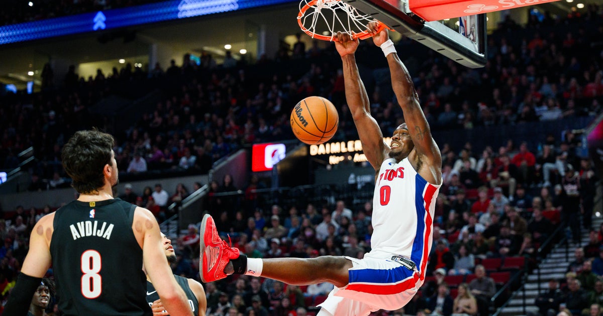 Duren scores 26 and Pistons beat Trail Blazers after blowing 21-point lead
