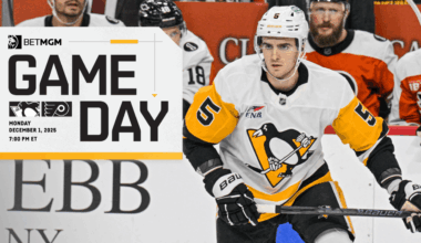 Game Preview: 12.01.25 at Philadelphia Flyers