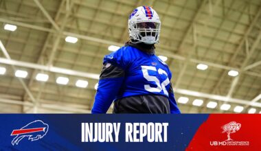 Buffalo Bills injury report vs. Browns