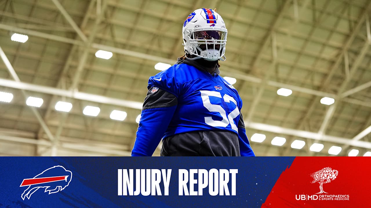 Buffalo Bills injury report vs. Browns