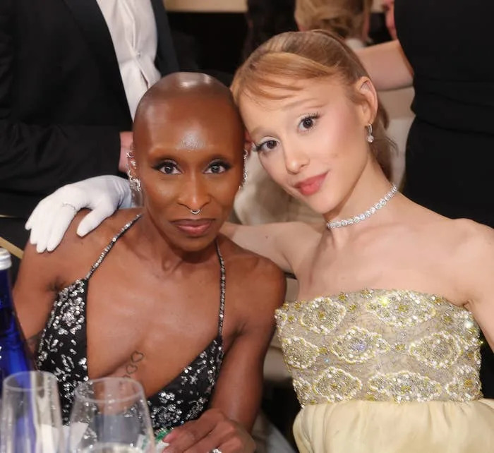 Cynthia and Ariana at a formal event
