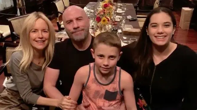 Kelly Preston/Instagram Kelly Preston, John Travolta, Ben Travolta, and Ella Travolta