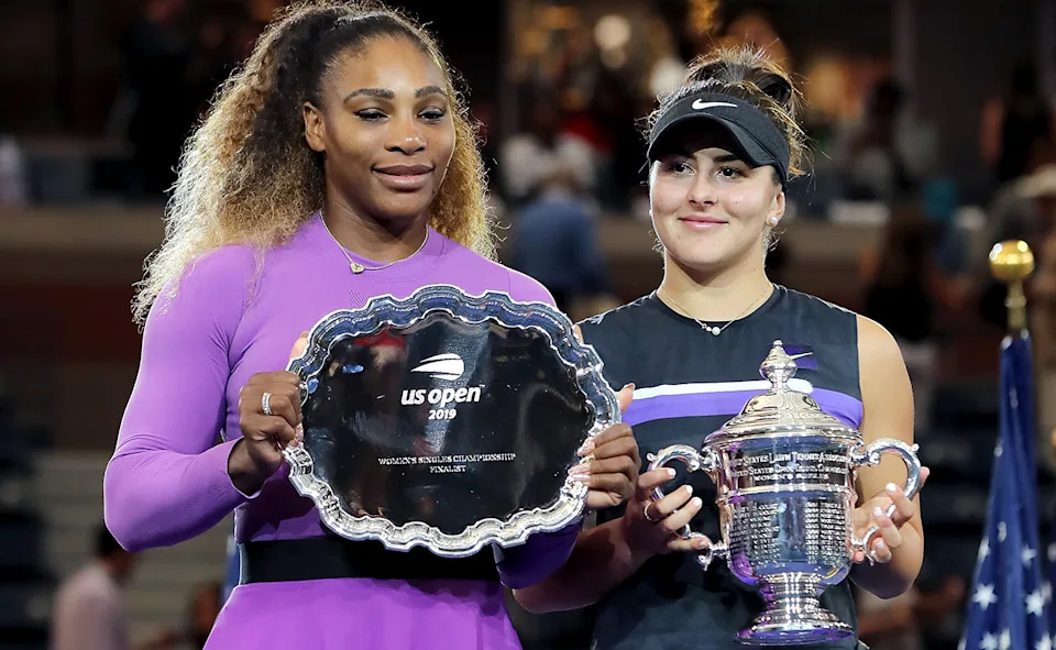 Bianca Andreescu, pictured here after beating Serena Williams in the US Open final in 2019.