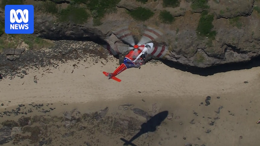 Austrian tourist rescued after falling from rocks near Cape Schanck on southern tip of the Mornington Peninsula