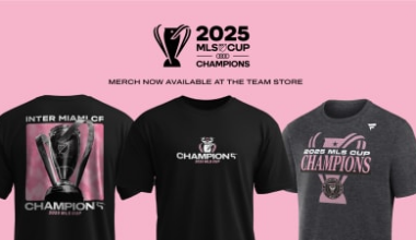 Shop Inter Miami CF MLS Cup Champions Gear at Chase Stadium Now!