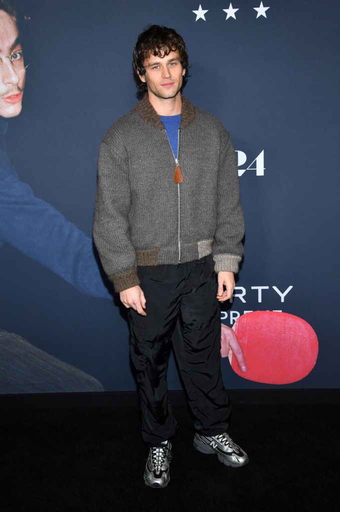 Brandon Flynn attends A24's "Marty Supreme" New York Premiere