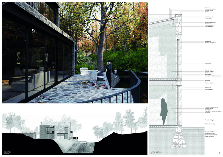 Howard Waterfall Retreat Competition: Buildner’s Winners Explore Multigenerational Living and Topography - Image 21 of 41
