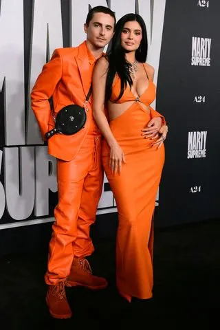 Frederic J. Brown / AFP via Getty Timothée Chalamet and Kylie Jenner in Los Angeles, California, on December 8, 2025.