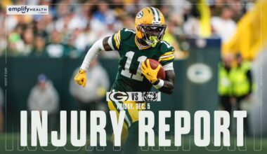 Packers list five questionable, rule five out vs. Bears