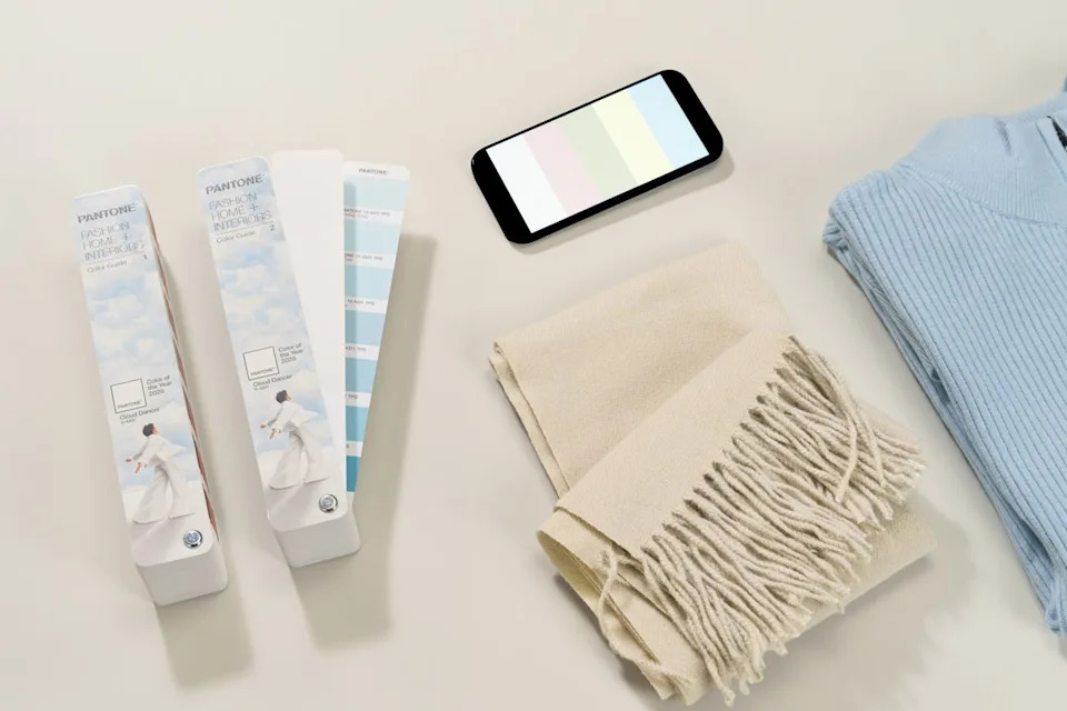 Courtesy of Pantone Pantone Color of the Year 2026: Cloud Dancer.