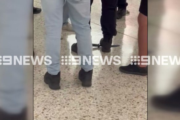 Police responded after reports a man had left a unit block with weapons.