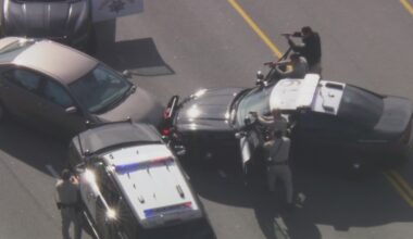 High-speed pursuit ends in crash in San Fernando Valley