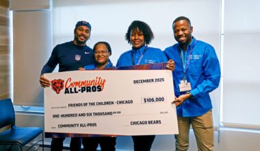 Chicago Bears announce $106,000 Community All-Pros grant for Friends of the Children-Chicago 