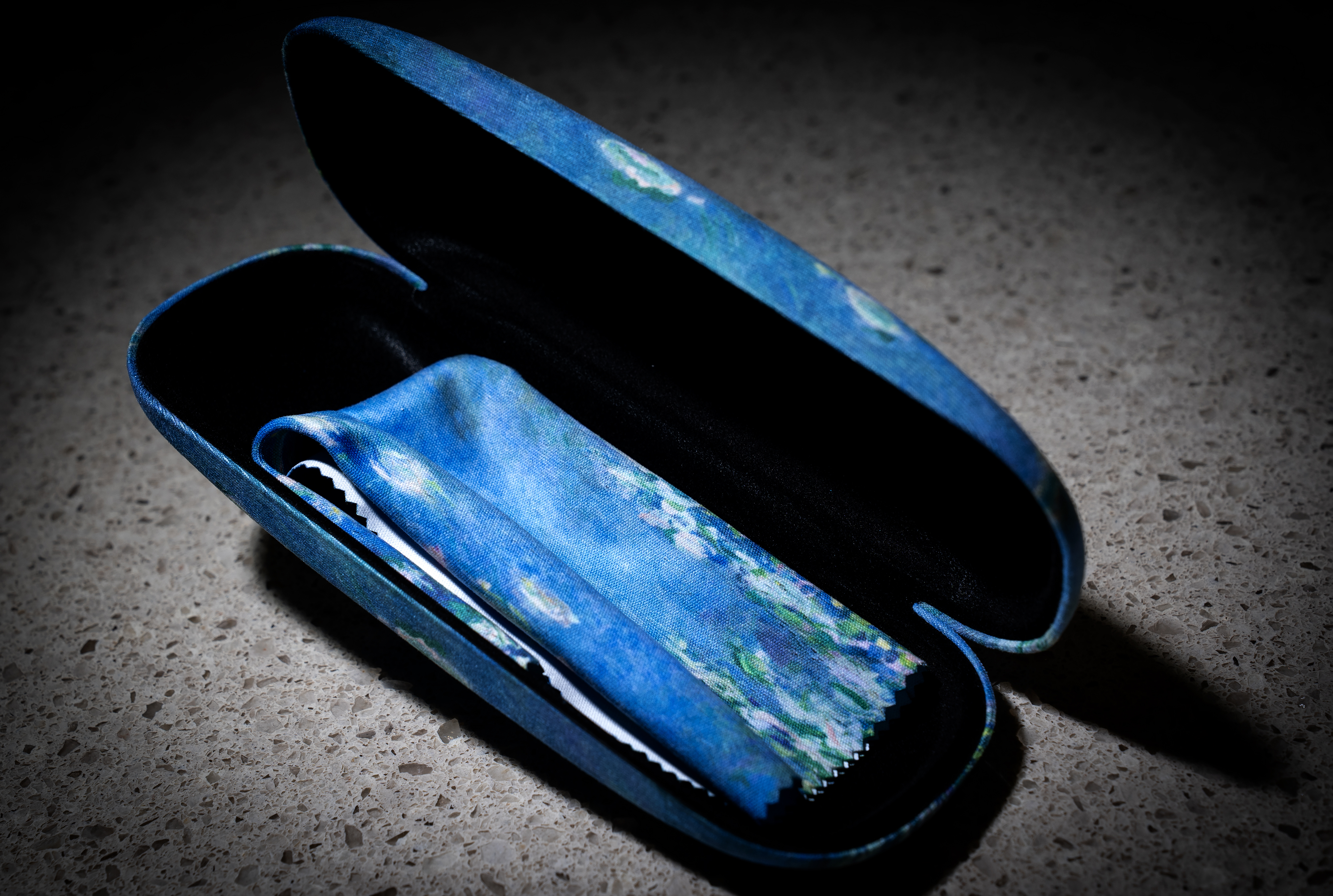 Claude Monet âWater Liliesâ eyeglass case and cloth ($24) at...