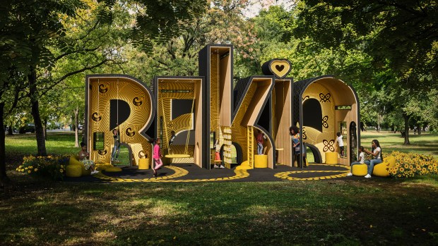 A rendering of the proposed installation, "R.E.K.I.A." (Nekisha Durrett)