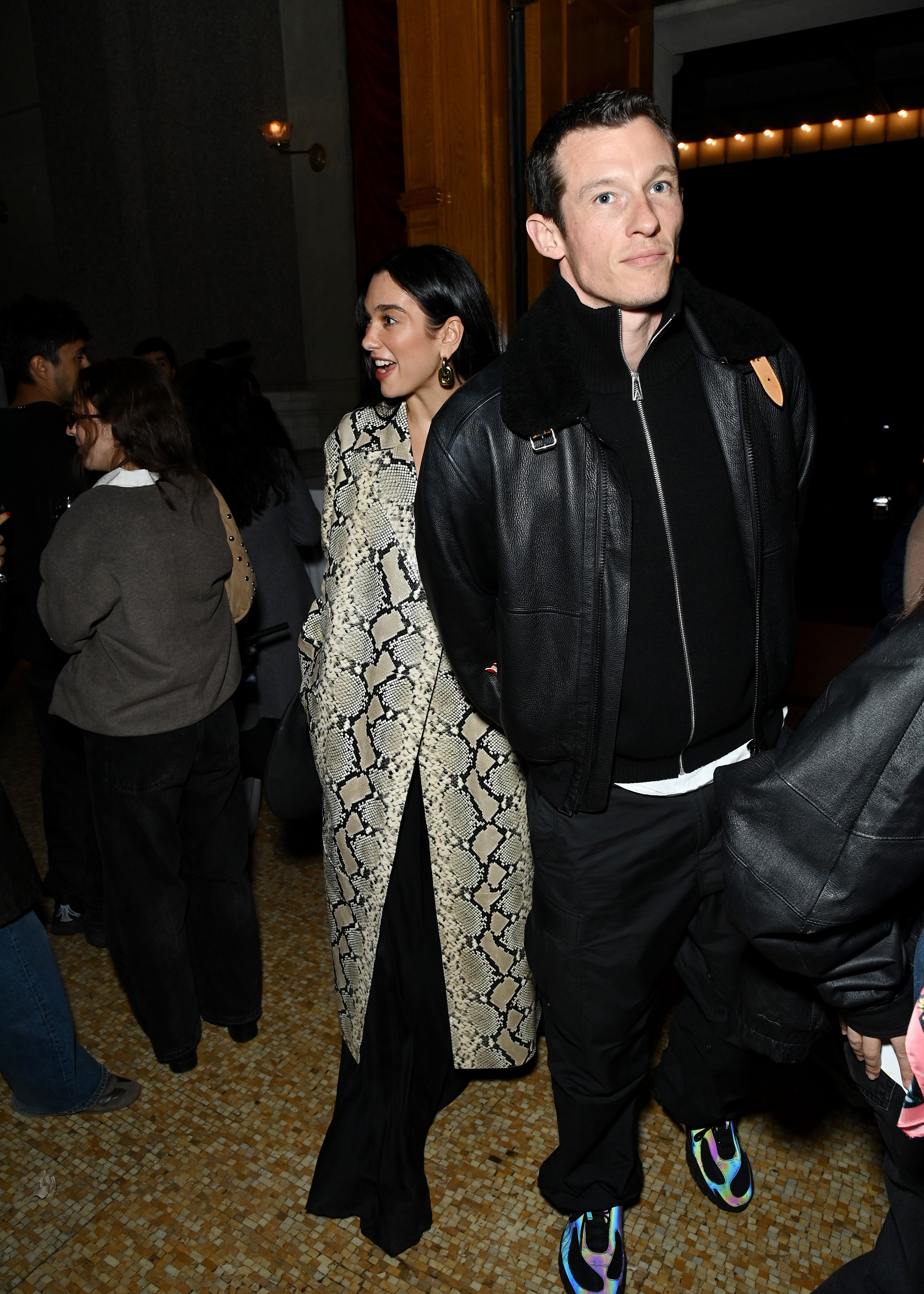 An image of Dua Lipa and Callum Turner at Rosalia's NYC listening event for &ldquo;LUX,&rdquo; on November 01, 2025, in Brooklyn, New York.