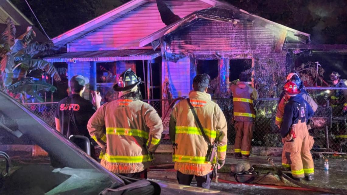 Dog killed, residents displaced after fire spreads between 2 west-side homes SAFD says
