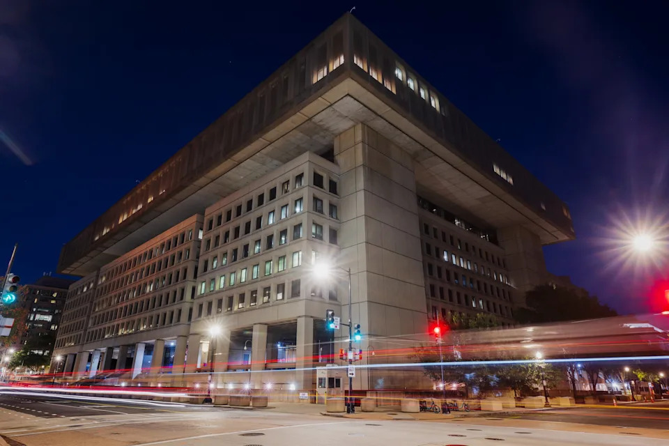 The FBI has been headquartered in the Hoover building since 1974. / The Washington Post / The Washington Post via Getty Im