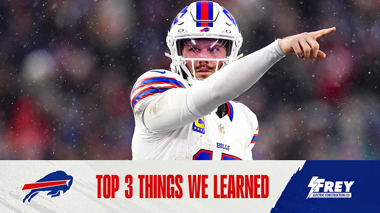 Top 3 things we learned from Bills at Patriots
