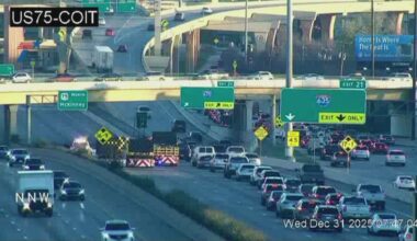 Double fatal crash closes all northbound lanes of U.S. 75 near I-635, officials say