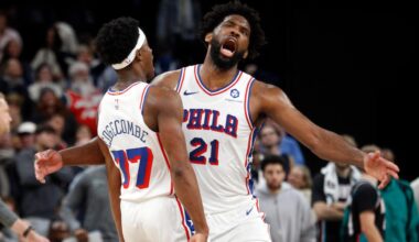 Edgecombe's 3-pointer in closing seconds gives 76ers a 139-136 overtime victory over Grizzlies