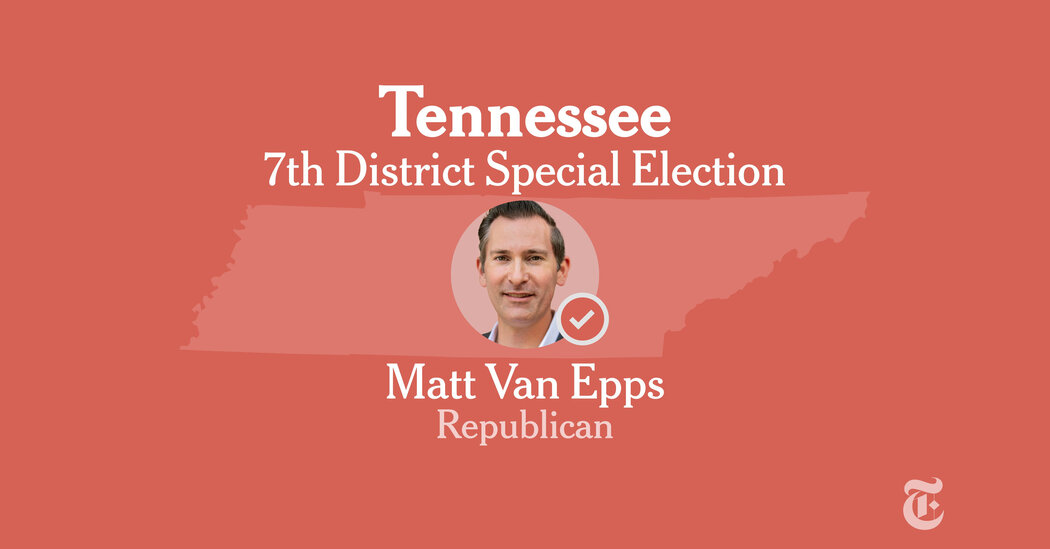 Tennessee Seventh Congressional District Special Election Results 2025: Behn vs. Van Epps