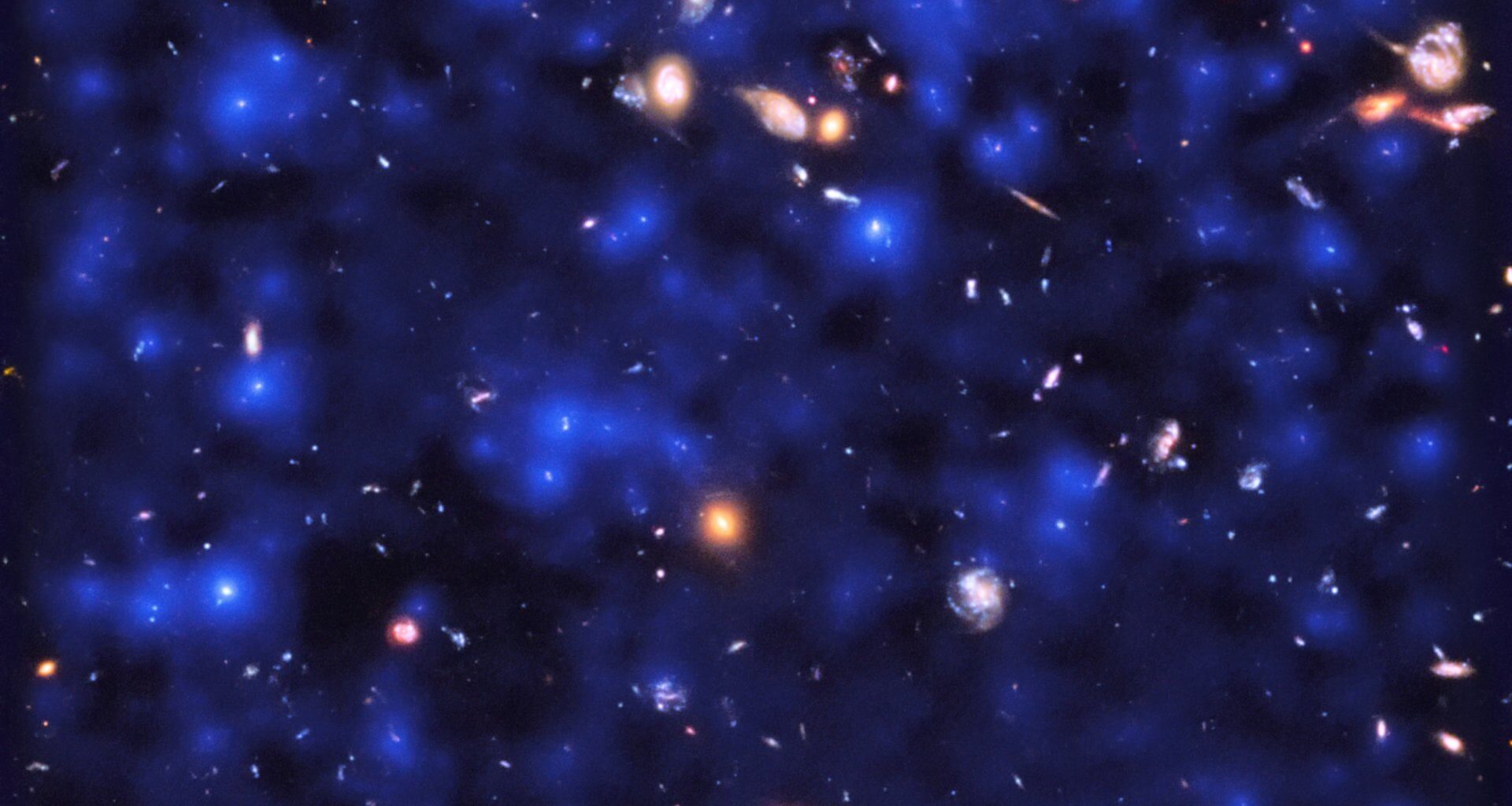 The early Universe as seen by the MUSE spectrograph on ESO’s Very Large Telescope. Credit: ESA/Hubble &amp; NASA, ESO/ Lutz Wisotzki et al
