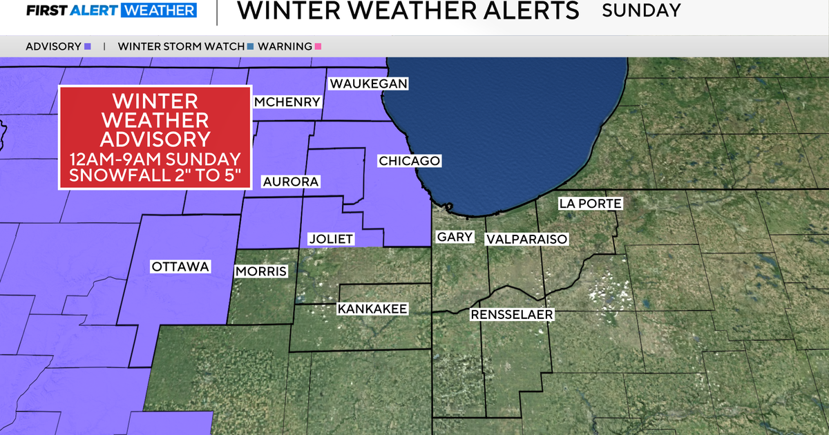 Winter weather advisory to take effect in Chicago area overnight