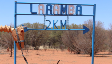 Arrest made a day after the alleged stabbing death of a man in remote Northern Territory town Laramba
