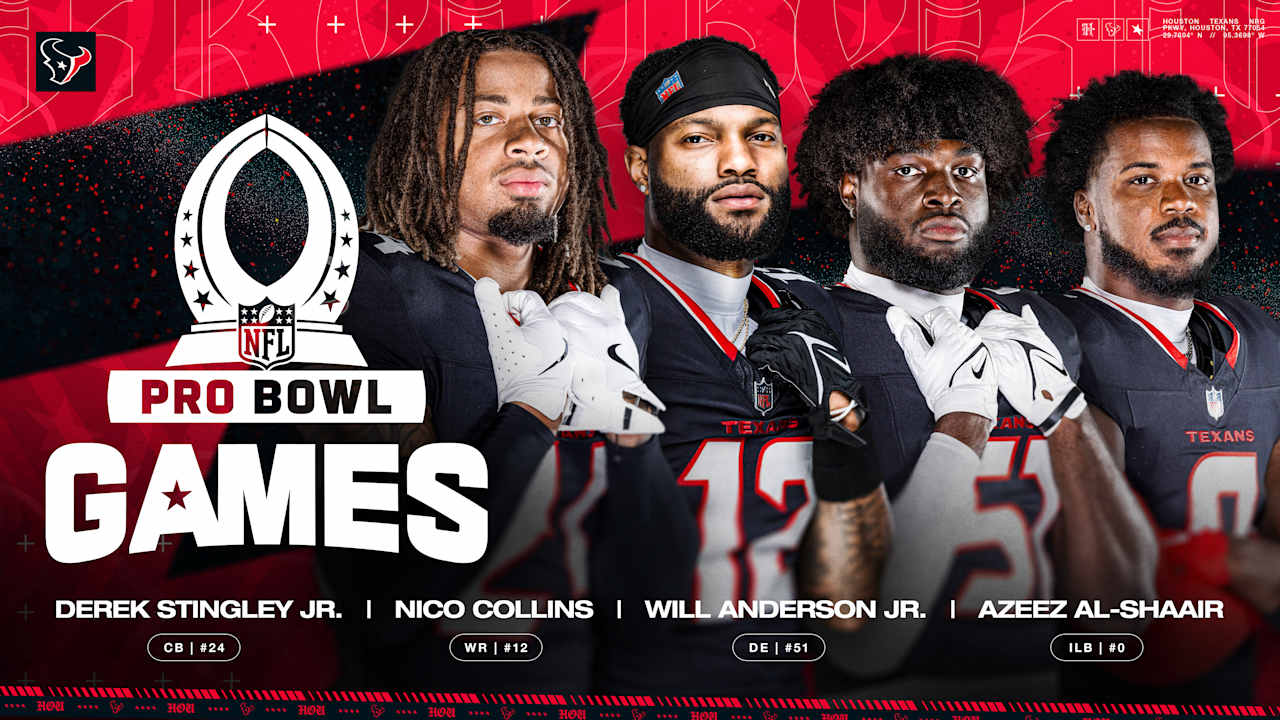 Four Texans Named To 2026 Pro Bowl