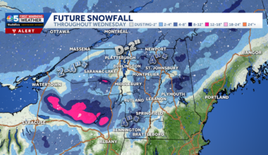 Widespread snow, slick travel Wednesday in Vermont, New York