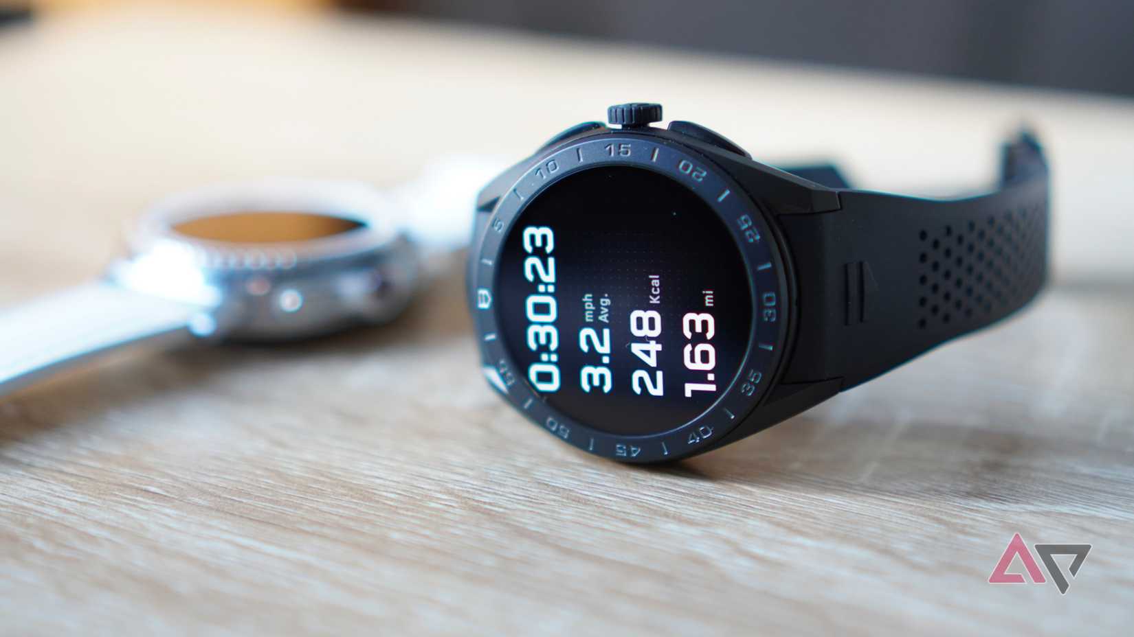 The Tag Heuer Connected Calibre E5 showing a workout