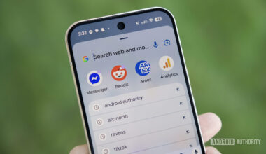 Pixel Launcher search bar results page, as shown on a Pixel 10 Pro.