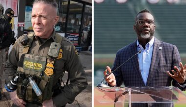 Chicago Mayor Johnson, Border patrol Cmdr. Bovino spar on social media over "ABOLISH ICE" snowplow name