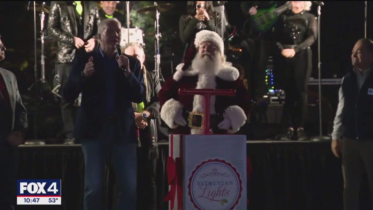 Santa rings in holiday season with Vitruvian Lights