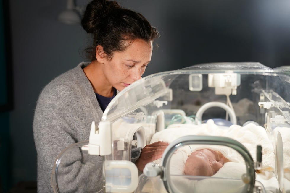 cleo mcqueen and her baby in hollyoaks