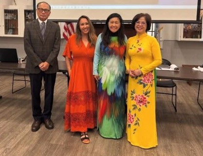 Luc Nguyen, Katherine Nguyen Williams, Thuy Nguyen and Kim-Trang Dang are board members of the new House of Vietnam. (Ghada Kadri)