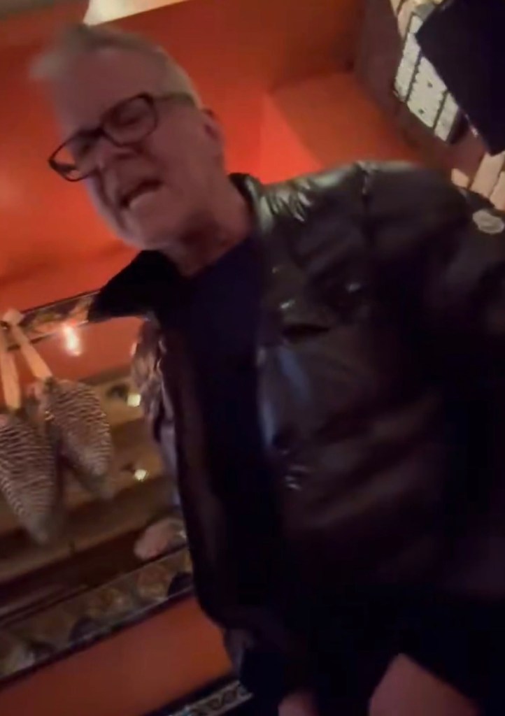 Max Towey ranting in a New York restaurant.