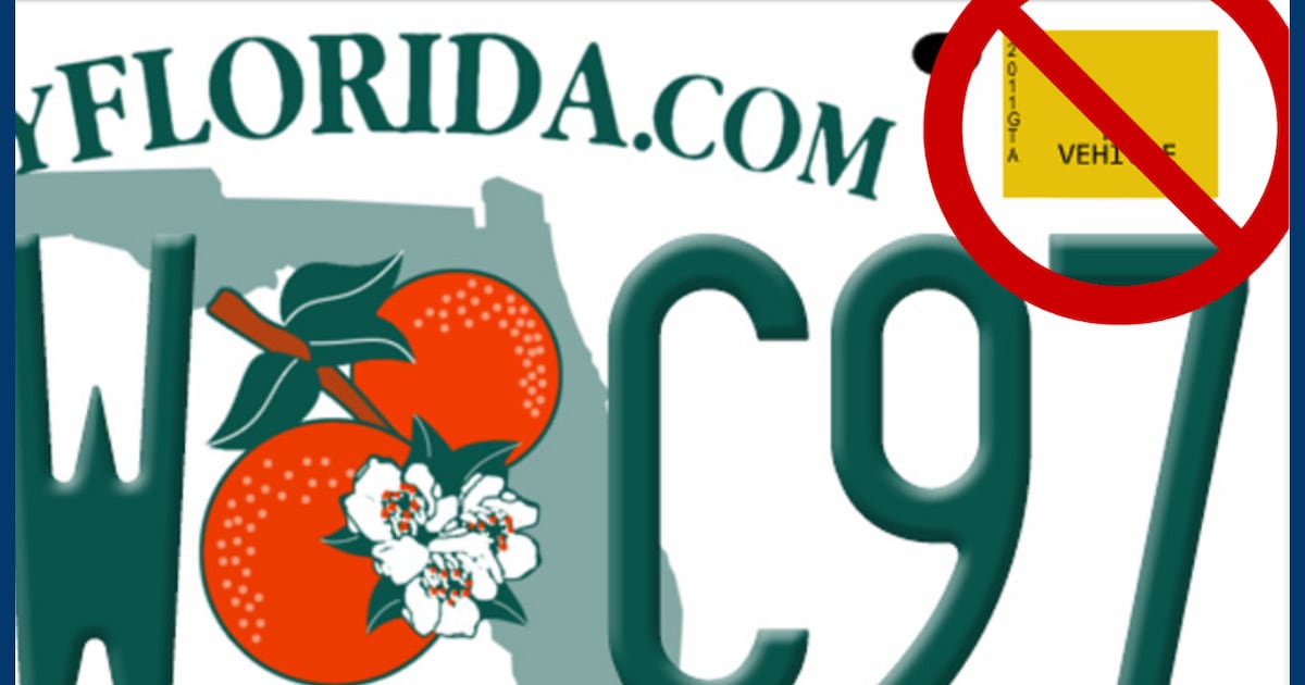 Florida lawmakers propose ending yellow registration stickers in 2026 – Action News Jax