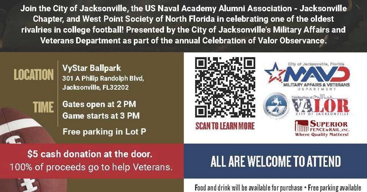 The City of Jacksonville hosts the 2025 Army-Navy Game watch party – Action News Jax