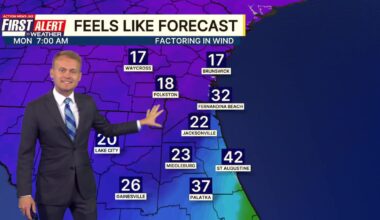Strong cold front today plunges temperatures this afternoon and tonight – Action News Jax
