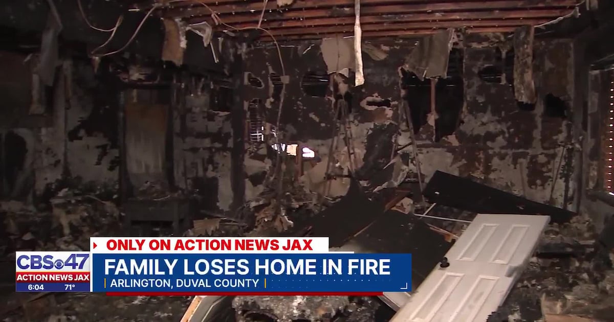 Jacksonville family seeks help after fast-moving house fire destroys home days before Christmas – Action News Jax