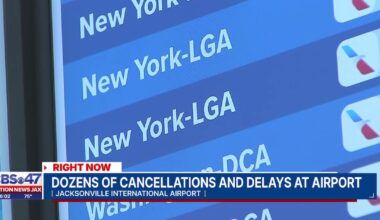 Flights canceled, delayed at Jacksonville airport as ice storm impacts travel to New York – Action News Jax