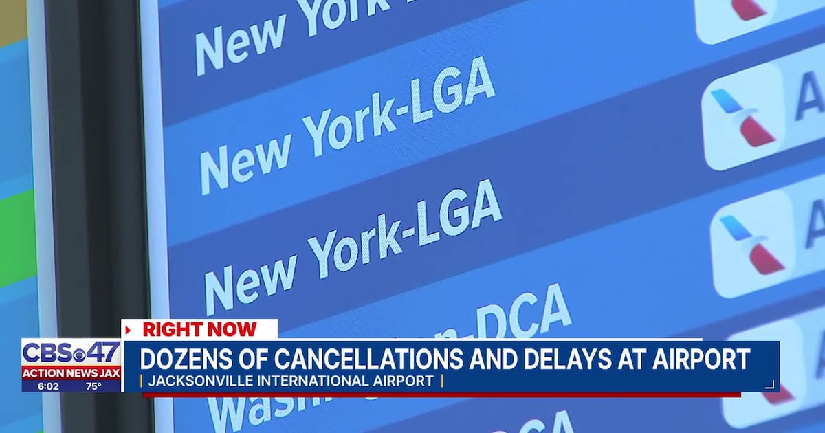 Flights canceled, delayed at Jacksonville airport as ice storm impacts travel to New York – Action News Jax