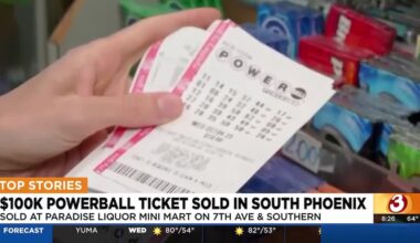 $100K Powerball ticket sold at Phoenix liquor store