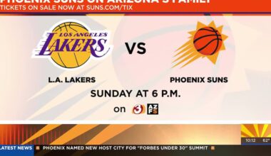 Phoenix Suns add home game against Los Angeles Lakers this weekend
