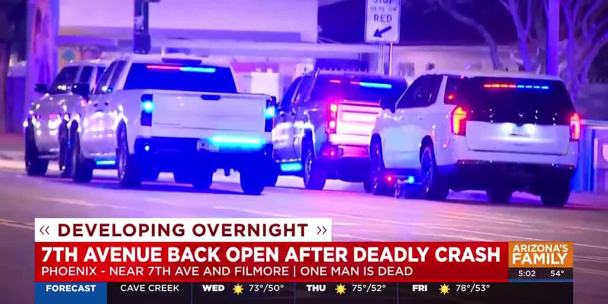 Man dead after being hit by car in Phoenix