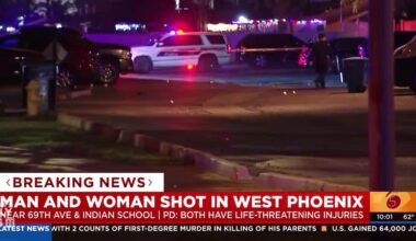 Man dead, woman hospitalized after shooting at west Phoenix apartment